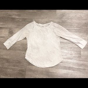 3/4 sleeve white shirt